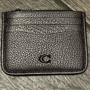 Graphite card case by coach
